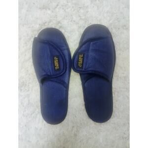 Homedics Thera P Men's Open Toe Slippers Adjustable Slip-on Memory Foam L/XL
